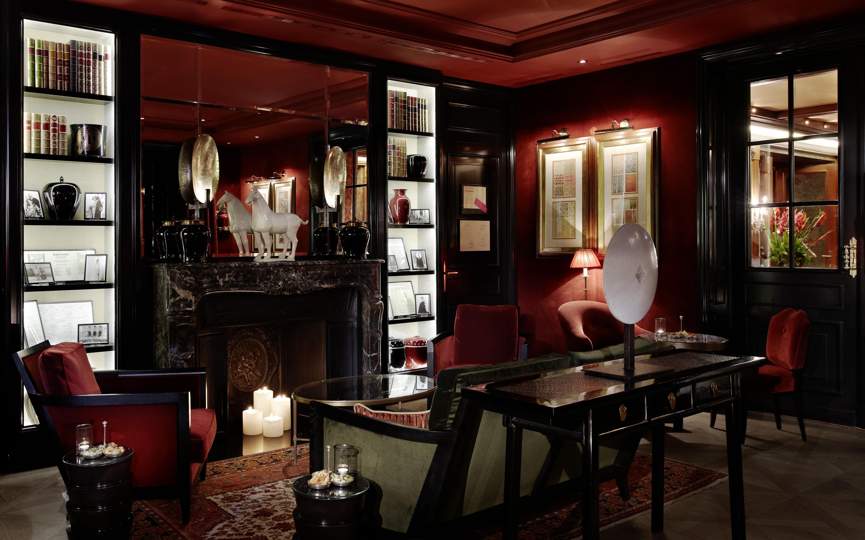 Hotel Sacher Salzburg Dalaman gambar The Library